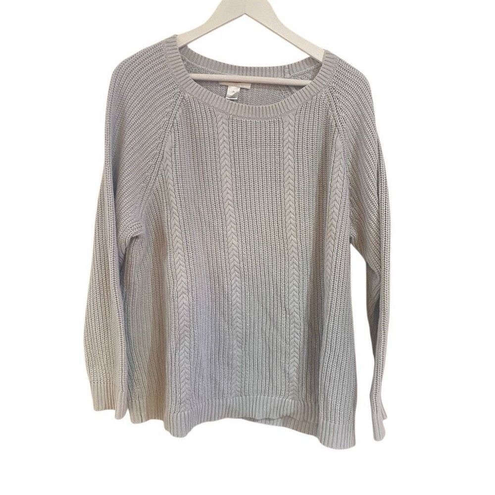 CJ Banks 2XL long sleeve sweaters gray